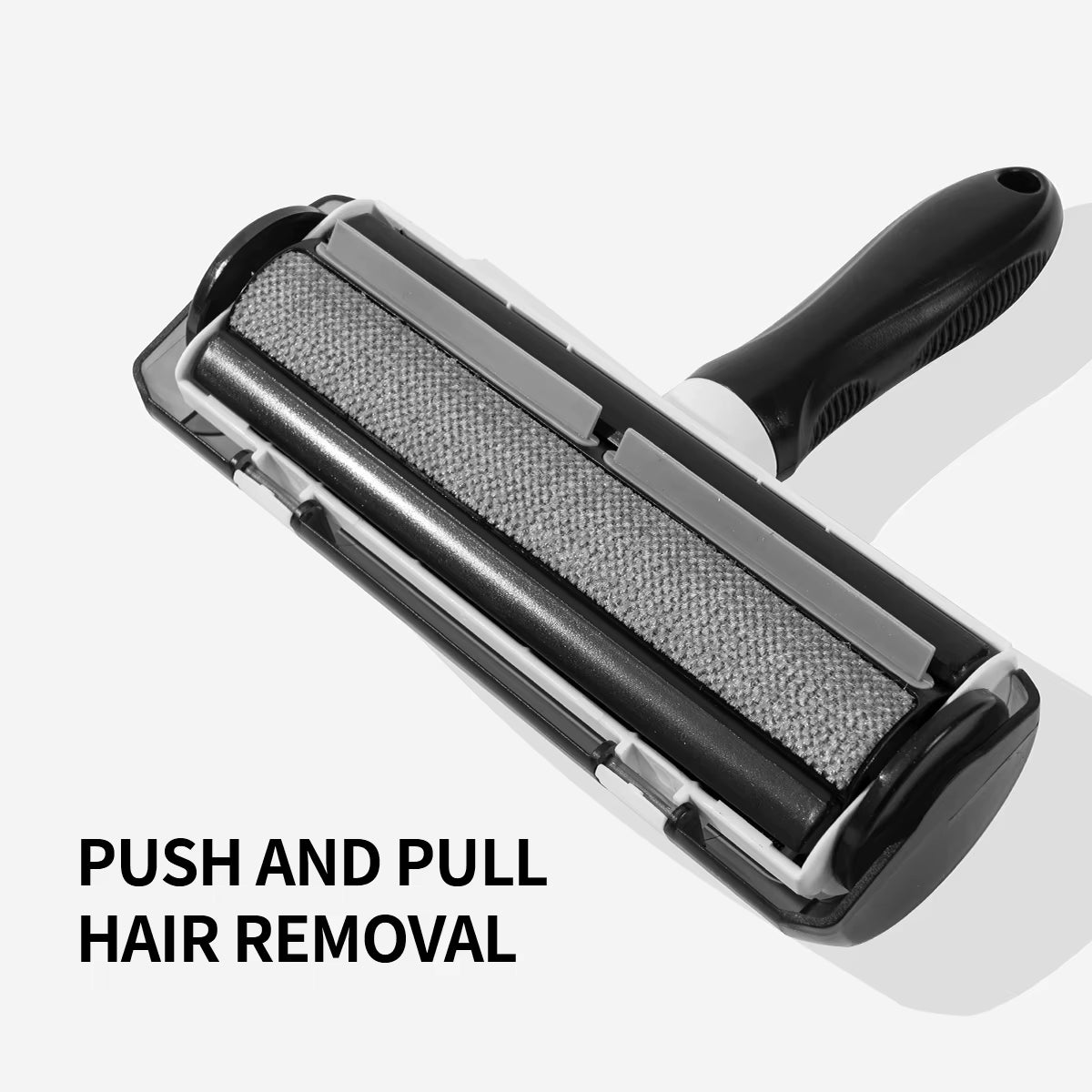 Roki Self Cleaning Reusable Luxury Pet Roller Brush Removable Handle Solid ABS Plastic Small Animals Hair Remover Grooming
