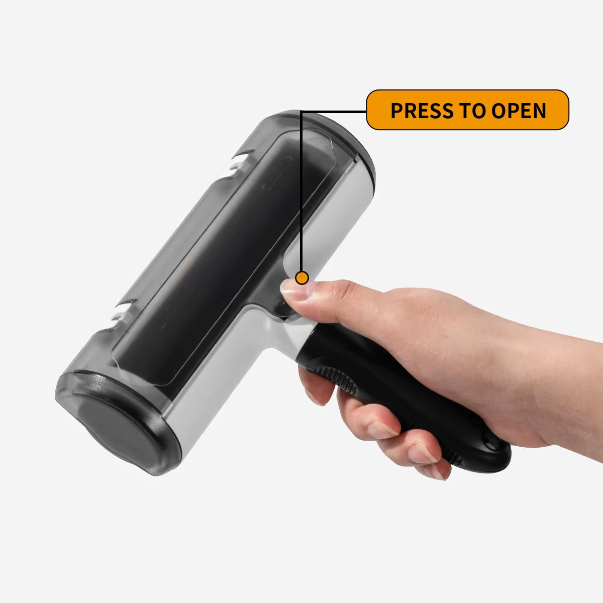 Roki Self Cleaning Reusable Luxury Pet Roller Brush Removable Handle Solid ABS Plastic Small Animals Hair Remover Grooming