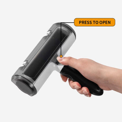 Roki Self Cleaning Reusable Luxury Pet Roller Brush Removable Handle Solid ABS Plastic Small Animals Hair Remover Grooming