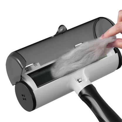 Roki Self Cleaning Reusable Luxury Pet Roller Brush Removable Handle Solid ABS Plastic Small Animals Hair Remover Grooming