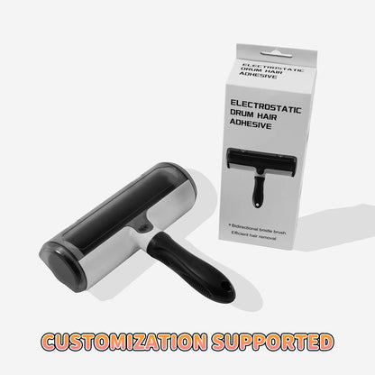 Roki Self Cleaning Reusable Luxury Pet Roller Brush Removable Handle Solid ABS Plastic Small Animals Hair Remover Grooming