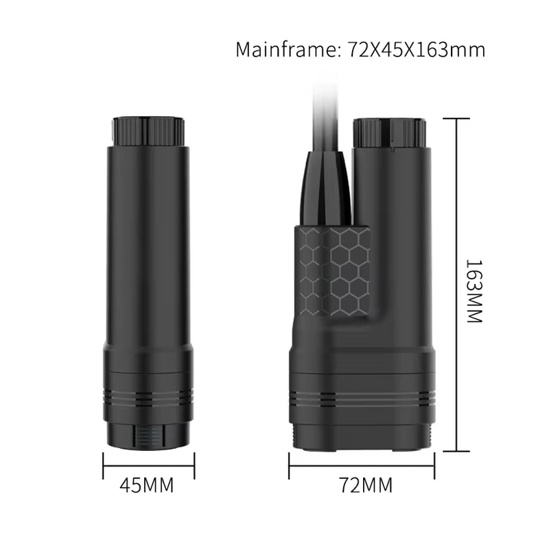 Portable Camping Shower USB Rechargeable IPX8 Waterproof Outdoor Shower Pump 2.5-3.5L/Min Flow 1.8M Hose for Travel Hiking Car