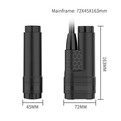 Portable Camping Shower USB Rechargeable IPX8 Waterproof Outdoor Shower Pump 2.5-3.5L/Min Flow 1.8M Hose for Travel Hiking Car